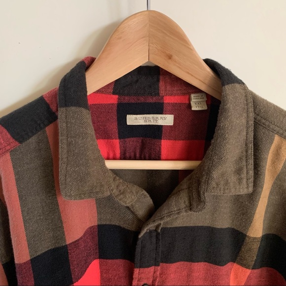 Burberry Other - Authentic Burberry Flannel Exploding Check Shirt, XXL